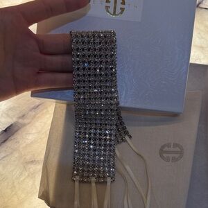 Elegant Silver Crystal Necklace